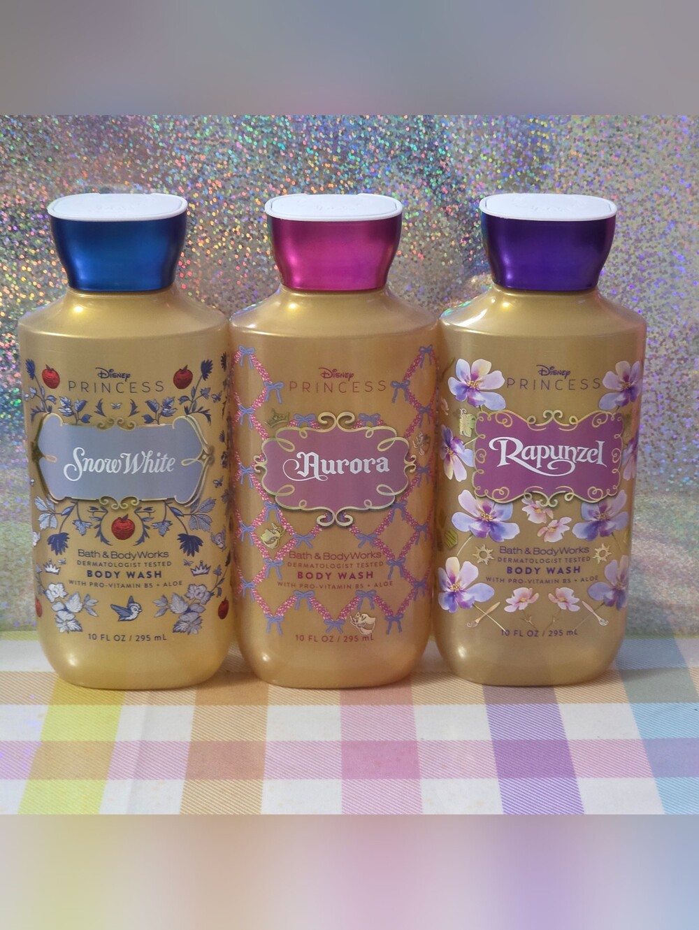 Bath & Body Works Disney Princess Snow White, Aurora & Rapunzel Body Wash Set